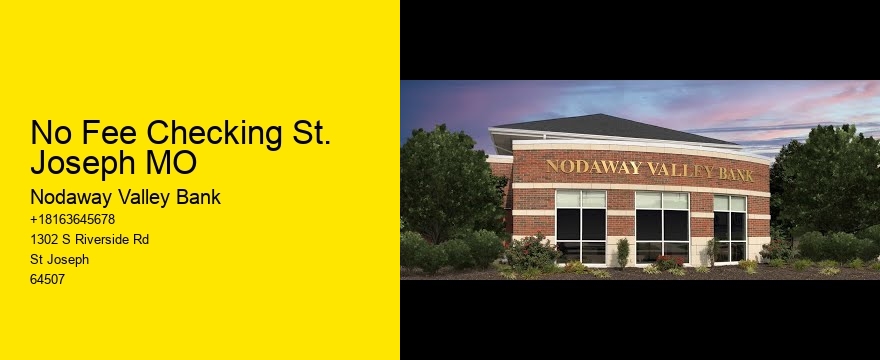 No Fee Checking St. Joseph MO